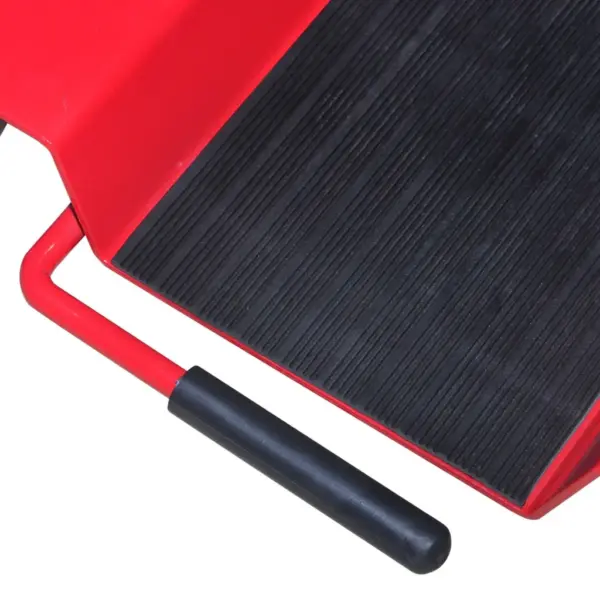 Mootorratta ratasplatvorm piduritega ratastel, punane teras, 100 kg, 60 x 41,5 cm – 4