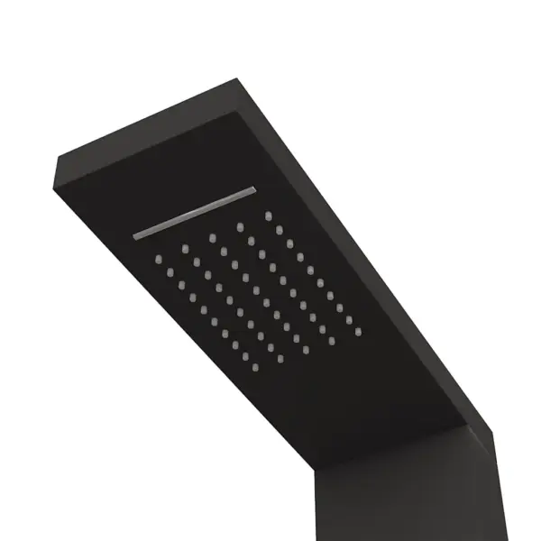 Must alumiiniumist dušipaneel vihmaduši ja massaažifunktsiooniga, 15 x 47 x 114 cm – 5