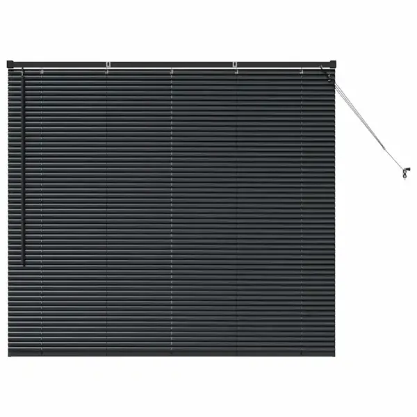 Veneetsia ruloo, must alumiinium, 130 x 140 cm - 2