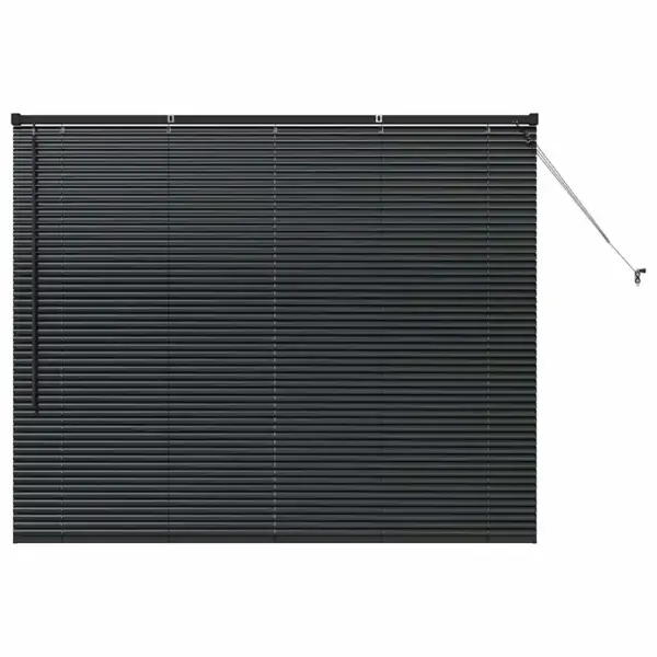 Veneetsia ruloo mustast alumiiniumist, 130 x 155 cm – 2