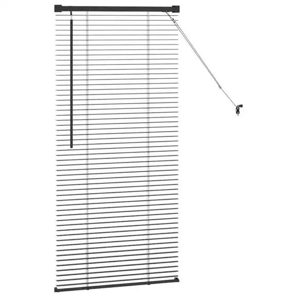 Must alumiiniumist Veneetsia ruloo, 130 x 60 cm – 6