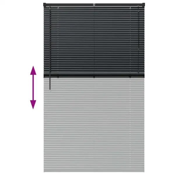 Must alumiiniumist Veneetsia ruloo, 175 x 105 cm – 12