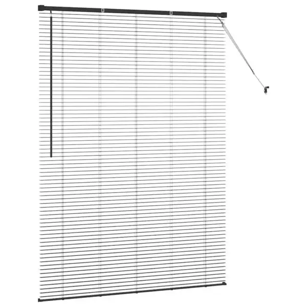 Veneetsia ruloo, must alumiinium, 175 x 130 cm - 6