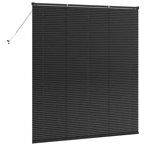 Must alumiiniumist Veneetsia ruloo, 175 x 155 cm - 7
