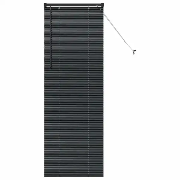 Veneetsia ruloo valguse ja privaatsuse reguleerimiseks, must alumiinium, 175 x 55 cm – 2