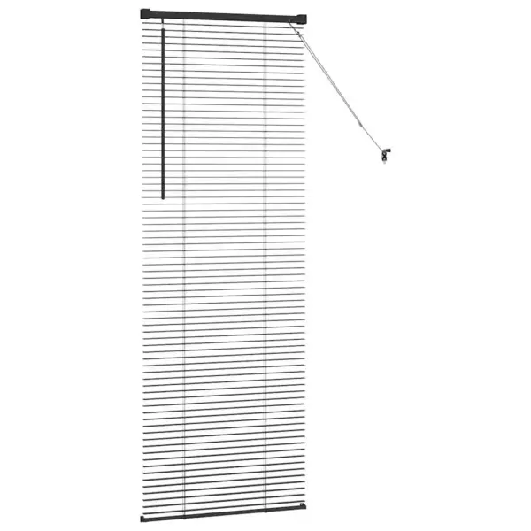 Must alumiiniumist Veneetsia ruloo, 175 x 60 cm – 6