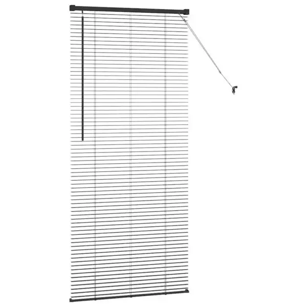 Alumiiniumist Veneetsia ruloo, must, 175 x 80 cm – 6