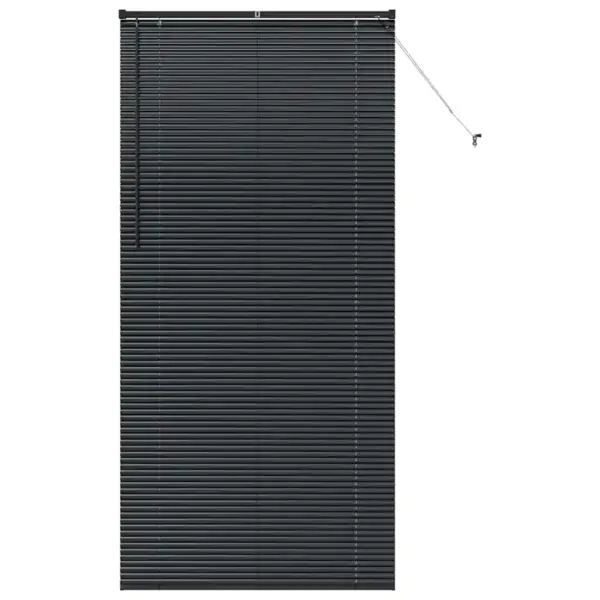 Veneetsia ruloo, must alumiinium, 220 x 105 cm – 2