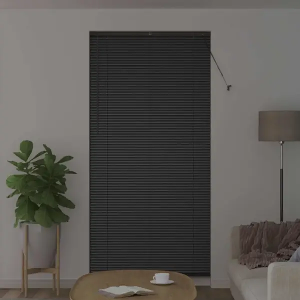Veneetsia ruloo, must alumiinium, 220 x 105 cm – 3