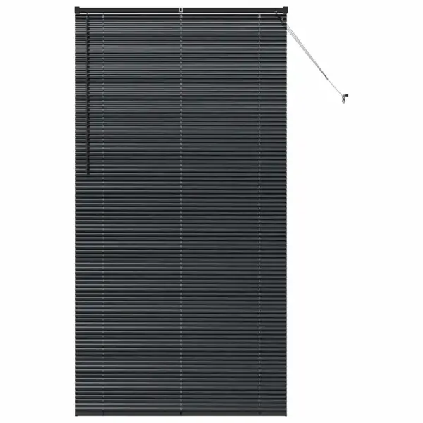 Veneetsia ruloo mustast alumiiniumist, 220 x 115 cm – 2