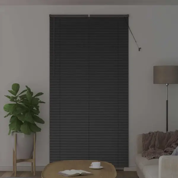 Must alumiiniumist Veneetsia ruloo, 220 x 120 cm – 3