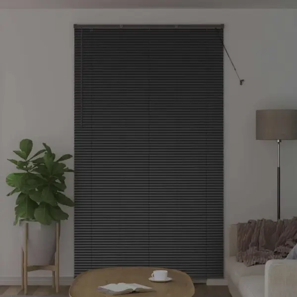 Must alumiiniumist Veneetsia ruloo, 220 x 135 cm – 3