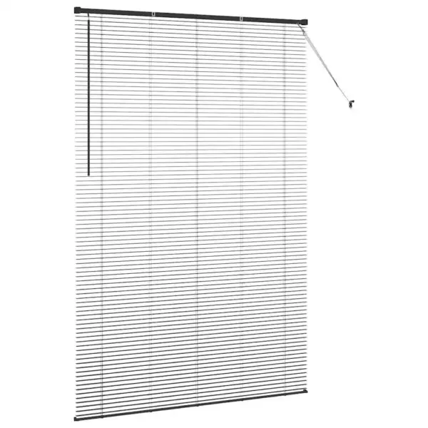 Veneetsia ruloo valguse ja privaatsuse reguleerimiseks, must alumiinium, 220 x 140 cm - 6