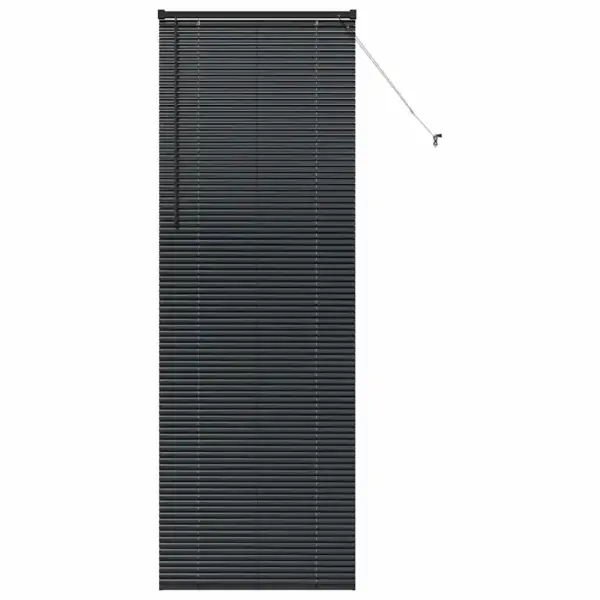 Veneetsia ruloo, must alumiinium, 220 x 75 cm – 2