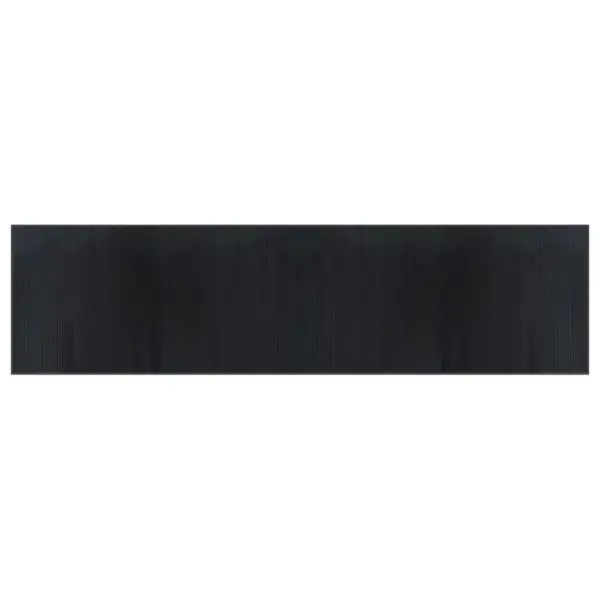 Must bambusvaip libisemiskindla põhjaga, 100 x 400 cm – 2