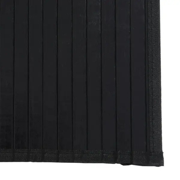 Ristkülikukujuline bambusvaip libisemiskindla tagusega, must, 70 x 500 cm – 6