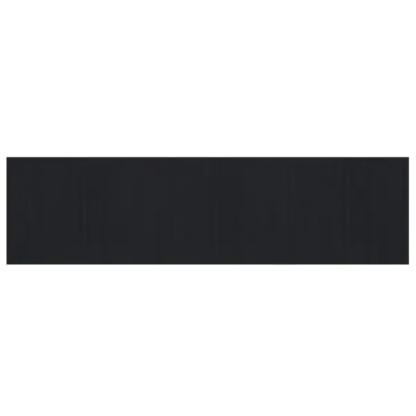 Must ristkülikukujuline bambusvaip libisemiskindla alusega, 80 x 300 cm – 2