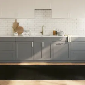 Must bambusest ristkülikukujuline vaip libisemiskindla tagusega, 100 x 500 cm