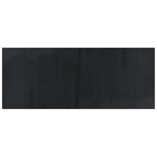 Bambusvaip libisemiskindla tagaküljega, must, 80 x 200 cm – 2