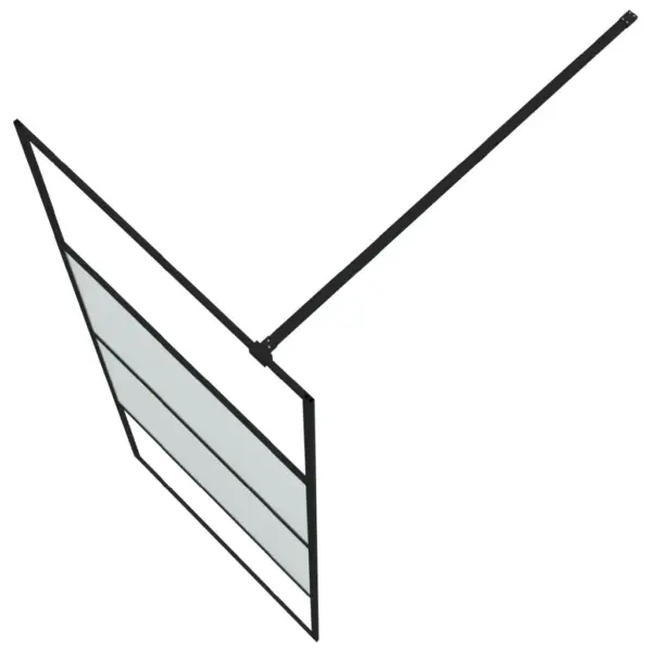 Must dušisein poolmatt ESG-klaas, 80 x 195 cm – 5