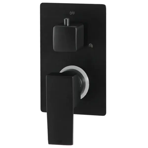 Must dušisüsteem kandilise vihmaduši ja käsidušiga, roostevaba teras 201, vihmadušš 30 x 30 cm – 5