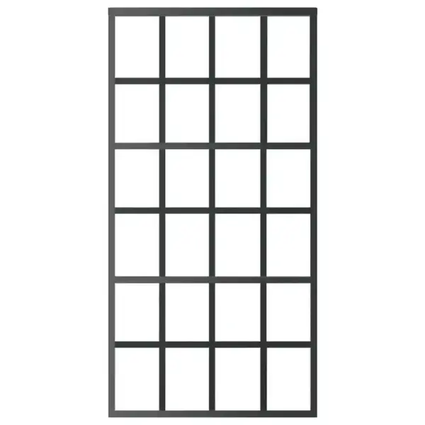 Liuguks pehme sulgumisega, ESG-klaas ja alumiiniumraam, 102 x 205 cm, must – 3