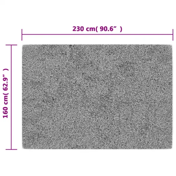 Masinpestav libisemisvastane vaip, must ja kuldne, 160 x 230 cm, pehme samet, 4 mm – 8