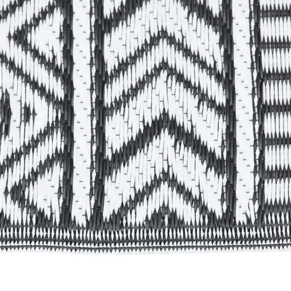 Must jacquard õuevaip ARAKIL, 80 x 150 cm, polüpropüleen – 3
