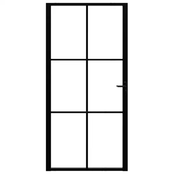 Must siseuks karastatud klaasiga ja alumiiniumraamiga, 102,5 x 201,5 cm – 3