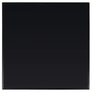 Must karastatud klaasist kandiline lauaplaat, 800 x 800 mm, 6 mm