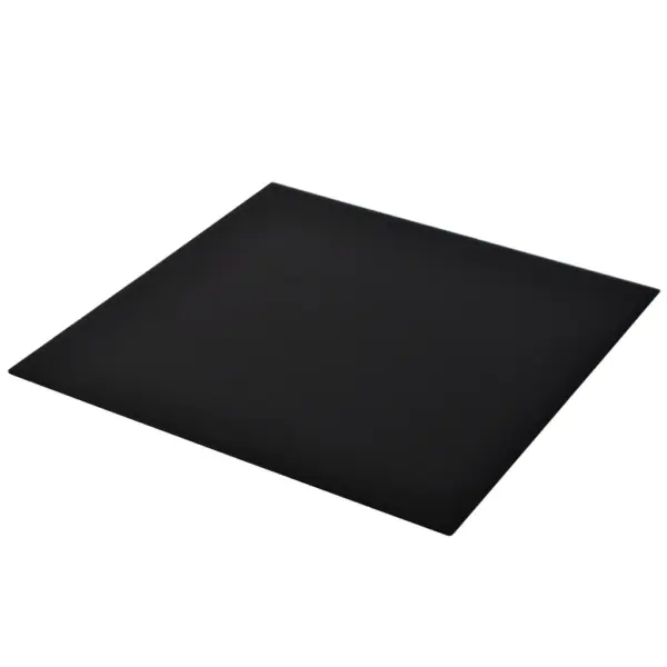 Must karastatud klaasist kandiline lauaplaat, 800 x 800 mm, 6 mm – 2