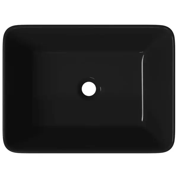 Must ristkülikukujuline keraamiline valamukauss 40 x 30 x 13 cm, kapi peale – 7