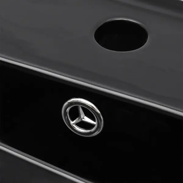 Kandiline must keraamiline vannitoavalamu kraani- ja ülevooluavaga, 465 x 320 x 115 mm – 5