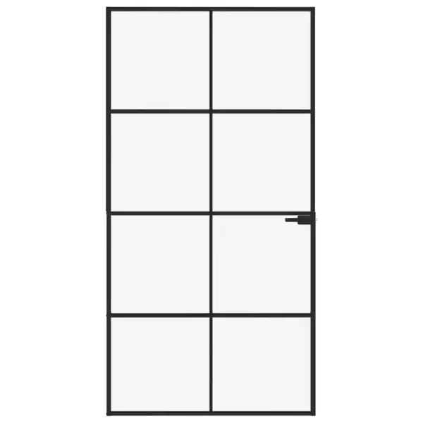 Must klaasist siseuks õhukese alumiiniumraamiga, 102,5 x 201,5 cm – 3