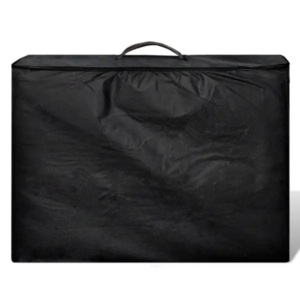 Kokkupandav 3-tsooniline massaažilaud kandekotiga, must, täispuidust raam, 186 x 68 cm – 2