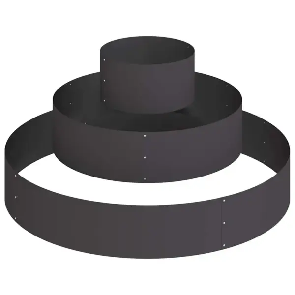 Metallist kõrgpeenar aeda, must, külmvaltsitud teras, 120 x 120 x 20 cm – 2