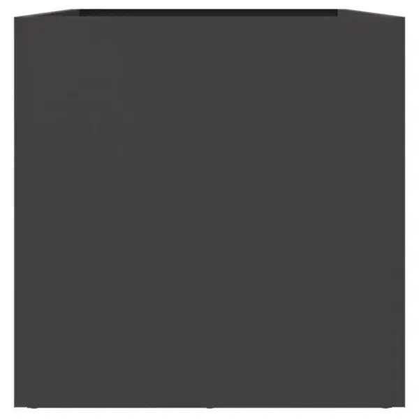 Must külmvaltsitud terasest taimekast aeda ja rõdule, 62 x 30 x 29 cm – 6