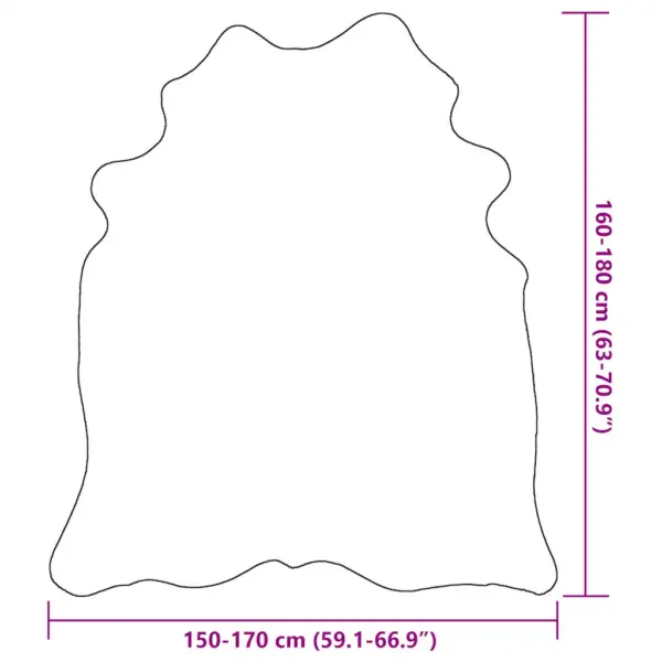 Must lehmanahast vaip, 150 x 170 cm – 9