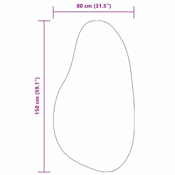 Libisemiskindel must polüester alavaip HUARTE, 80 x 150 cm – 10