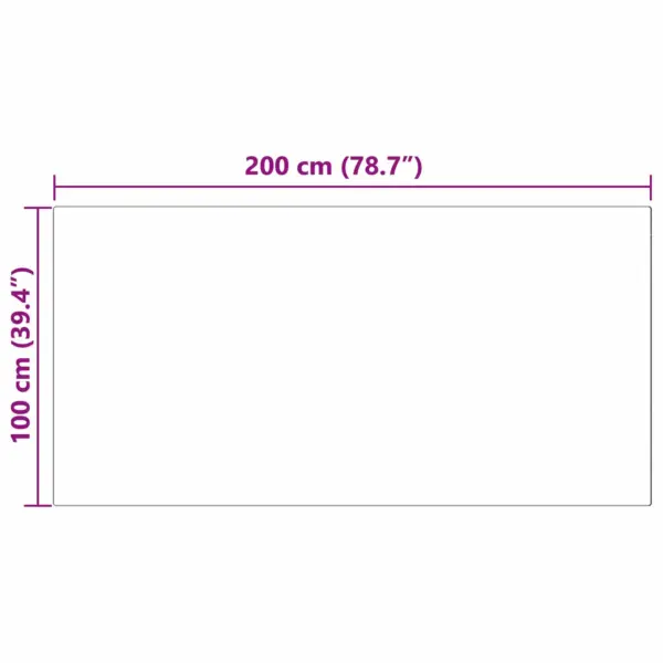 Libisemiskindel kunstküüliku karva vaip Olite, must, 100 x 200 cm – 10