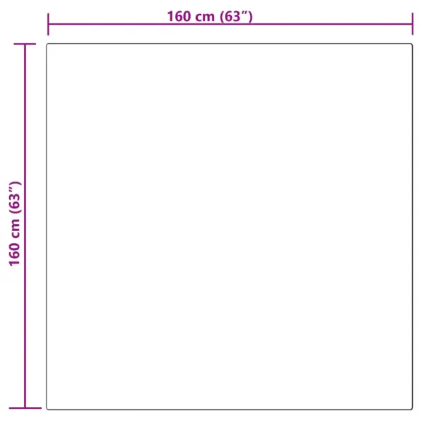 Libisemiskindel kunstküülikukarva vaip Olite, must, 160 x 160 cm – 10