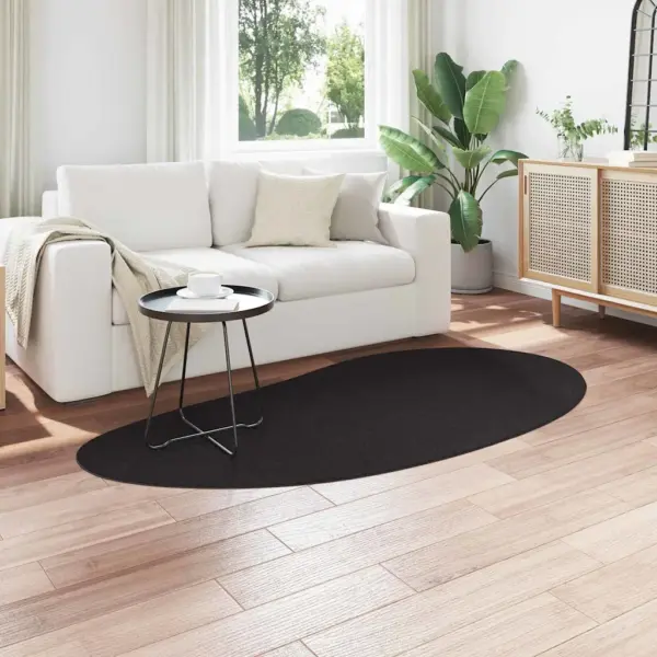 Must libisemiskindel polüestervaip HUARTE, 100 x 200 cm – 3