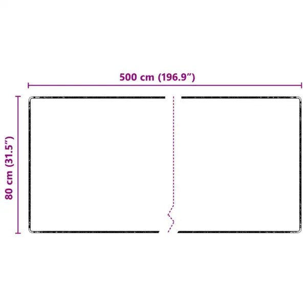 Libisemisvastane must koridorivaip, 80 x 500 cm, 100% polüpropüleen – 7