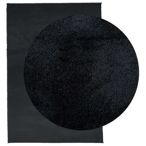 Lühikese karvaga vaip OVIEDO, must, 160 x 230 cm – 3