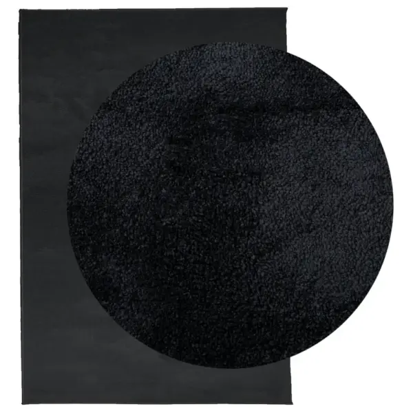 Must lühikese karvaga vaip OVIEDO, 200 x 280 cm, 100% polüester – 3