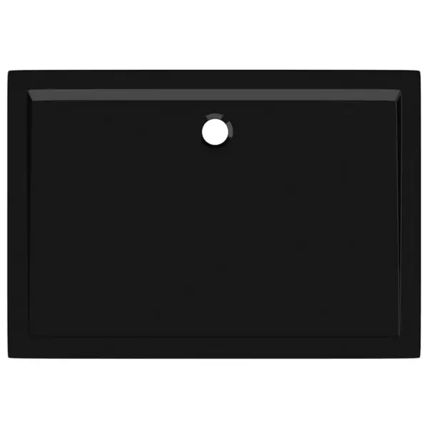 Ristkülikukujuline madala lävega dušialus, klaaskiuga tugevdatud ABS, must, 70 x 100 cm – 6