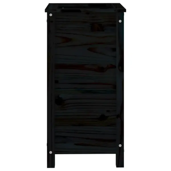 Aia taimekast mustast männipuidust, 40 x 40 x 78 cm – 4