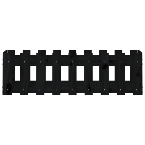 Must männipuidust aiapiirde stiilis kõrgendatud taimelava, 100 x 30 x 30 cm – 5
