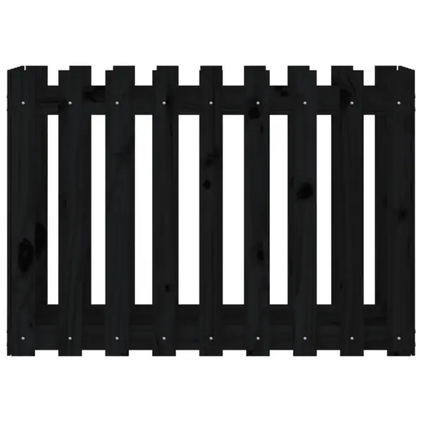 Aediku disainiga kõrgendatud taimelava, must männipuidust, 100 x 50 x 70 cm – 5