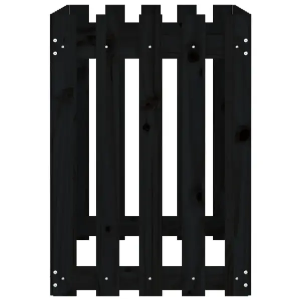 Aediku disainiga kõrgendatud taimelava, must männipuidust, 100 x 50 x 70 cm – 6